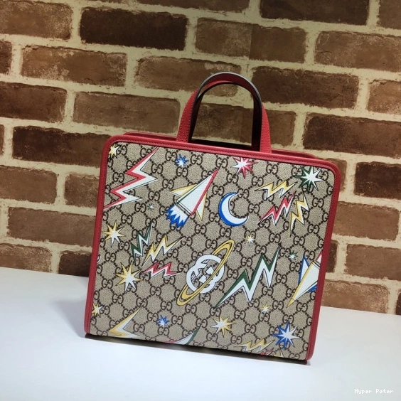 Hyper Peter GG tote space print Children's GUCCI bag 0709